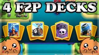 Top Free to Play Decks in Clash Royale