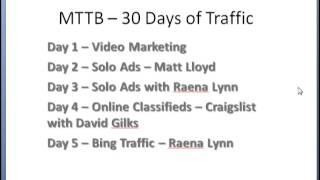 Day 7 - 50 Shades of MOBE - MTTB Traffic Day 1 - 10