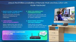 Unlock the Limitless Possibilities of Remote Work and Education with Azulle Hardware! ️