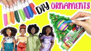 Christmas Tree Ornament Decorator Kit with Encanto Mirabel, Luisa, Isabela, Bruno Dolls! DIY Crafts