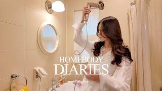 homebody diaries: 알로요가 겨울템 하울, 샤크뷰티 플렉스타일 리뷰, 스무스무드 슬링백, 포터 토트백, 연말은 언박싱의 은총이 가득해