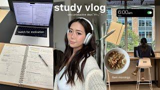 STUDY VLOG   productive days in my life, university days, mid-term exams, finishing assignments