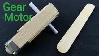 How to make DC Gear Motor with ice cream sticks step by step || part 1