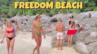 【 4K】Phuket 2023 Freedom Beach Patong Walking Tour