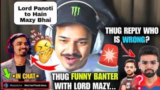 Thug Funny Banter w Lord Mazy • Thug on Hector vs Omega Who is Wrong