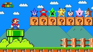 Super Mario Bros. but there are MORE Custom Star Characters in All Games