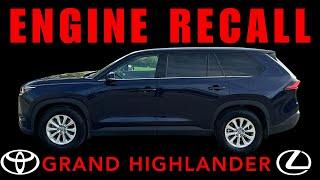 2024 Toyota Highlander & Grand Highlander - New Engine Program Problem Released By Toyota