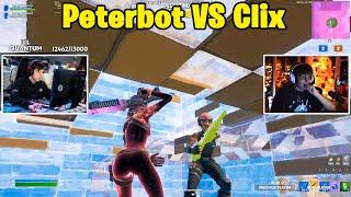 Clix VS Peterbot 2v2 TOXIC Fights w/ Lacy & Faxuty!