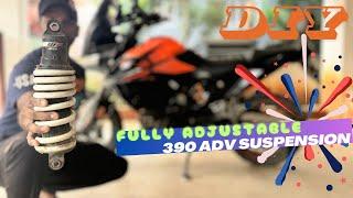 DIY | Real Adventure Started Fully Adjustable Suspension - 390 Adventure |l#tamil