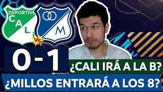 CALI 0 MILLONARIOS 1LIGA DIMAYOR 2024-2CALI HACE TODO LO POSIBLE POR IRSE A LA B