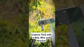 #Creative Trick with a Bolt, Wire and Bracket #shorts #triks