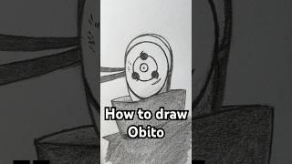 How to draw Obito Uchiha from Naruto! Easy! #art #obito #drawing