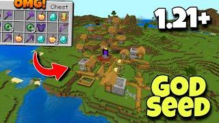 (God Seed) For Minecraft 1.21 Bedrock And Pocket Edition | Seed Minecraft 1.21 | Minecraft Seeds