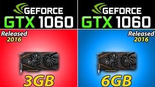 GTX 1060 (3GB) vs GTX 1060 (6GB) | is 3GB VRAM Enough in 2022? - 20 New Games Benchmarks