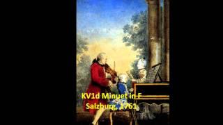 Mozart's first compositions