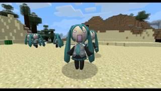 [Minecraft 1.3.2][Mod] Miku Hachune [1080p]