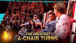 2024’s Greatest 4-CHAIR TURNS on The Voice | Mega Compilation | Pt. 3