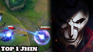 Wild Rift Jhin - Top 1 Jhin 21 kill (QuadraKill) Gameplay Rank Sovereign