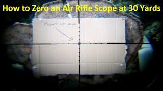 Zeroing a Scope on a New Air Rifle a Weihrauch 100KT 177