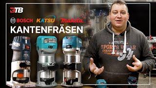 ️ GÜNSTIG vs TEUER KANTENFRÄSE Vergleich & Test! BOSCH GKF600, MAKITA RT0700, KATSU ft. MÄNNERHÖHLE