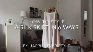 How to Style | 6 Ways to Wear a Silk Skirt (Autumn)