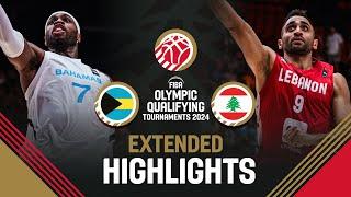 Semi-Finals: Bahamas  vs Lebanon  | Extended Highlights | FIBA OQT 2024 Spain