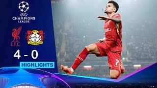 Liverpool vs Bayer Leverkusen 4-0 HIGHLIGHTS | UEFA Champions League 24/25