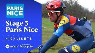 POWERING TO VICTORY  | Men's Stage 5 Paris-Nice 2025 Race Highlights | TNT Sports Cycling