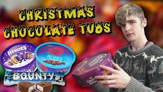 Christmas Chocolate Tubs | Roses, Quality Street, Celebrations & Heroes - PKMX