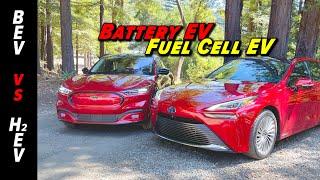 Electric vs Electric, Hydrogen vs Battery | The Mirai Meets The Mach-E