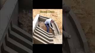 How to Manufacturing Small Dam, spillways.#nature #irrigationlife #agriculture #dam#barrages