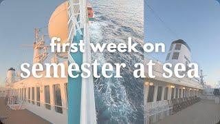 first week on Semester at Sea | embarkation, cabin tour, first days of class