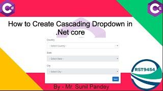 How to Create Cascading Dropdown List | Cascading Dropdown in Hindi .Net Core  || #biharideveloper