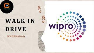 WALK IN DRIVE FOR FRESHERS | Wipro | Hyderabad