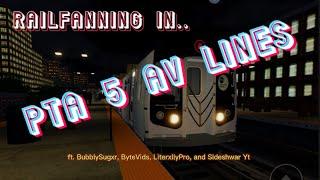 Railfanning in PTA 5 Av Lines! (w/ BubblySugxr, ByteVids and Sideshwar Yt)