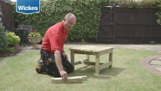 How to build a garden bench and table with Wickes