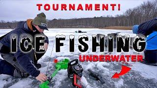 ICE FISHING TOURNAMENT! (Epic Underwater Footage)