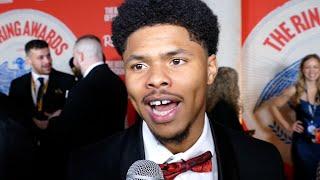 Shakur Stevenson tells Gervonta retirement talk IS SOFT & jabs at his resume!