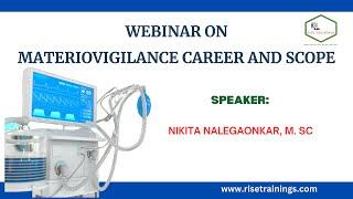 WEBINAR ON MATERIOVIGILANCE CAREER AND SCOPE