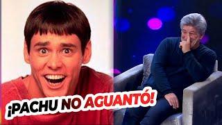 El doble de Jim Carrey hizo estallar de risa Pachu Peña