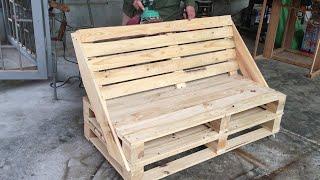 Magical Creations from Wooden Pallets - Pallet Sofa Set for Outdoor Space