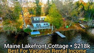 Maine Lakefront Homes For Sale | $218k | Maine Waterfront Property | Maine Real Estate For Sale