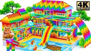 How To Make Rainbow Holiday Mansion Has Infinity Swimming Pool And Water Slide From Rooftop