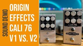 Origin Effects Cali76 Bass Compressor V2 vs. V1