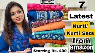  Amazon Huge Kurta Sets, Kurtis, Co-ord Set Haul Starting Rs.499|️Amazon Haul