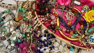 So Much Vintage Jewelry! More pieces from my collection! Silver, Glass, Gemstone & Rhinestones!