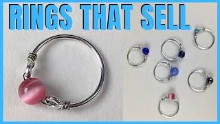 EASY Wire Rings to MAKE & SELL Easy DIY Jewelry Making Tutorial