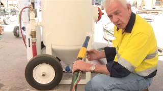 How to set Schmidt Micro abrasive metering valve for optimum blasting