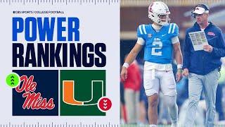 College Football Power Rankings Week 12: Ole Miss SURGES into the Top 10, Miami OUT of the TOP 15