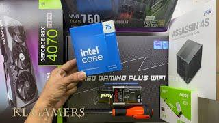 intel Core i5 14400F MSI B760 GAMING PLUS WIFI GEFORCE RTX4070 SUPER Gaming PC Build ASSASSIN 4S